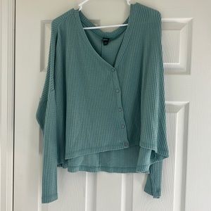 XXL Wild Fable textured crop top